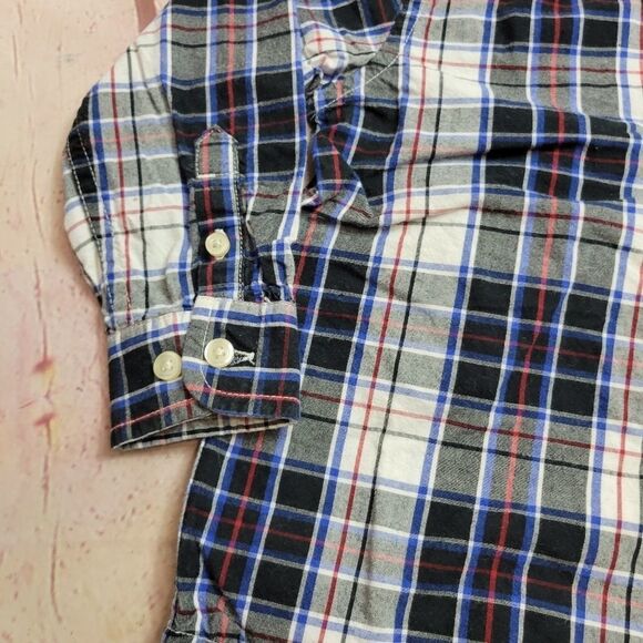 Children's Place plaid buttondown shirt 3T - Picture 4 of 4